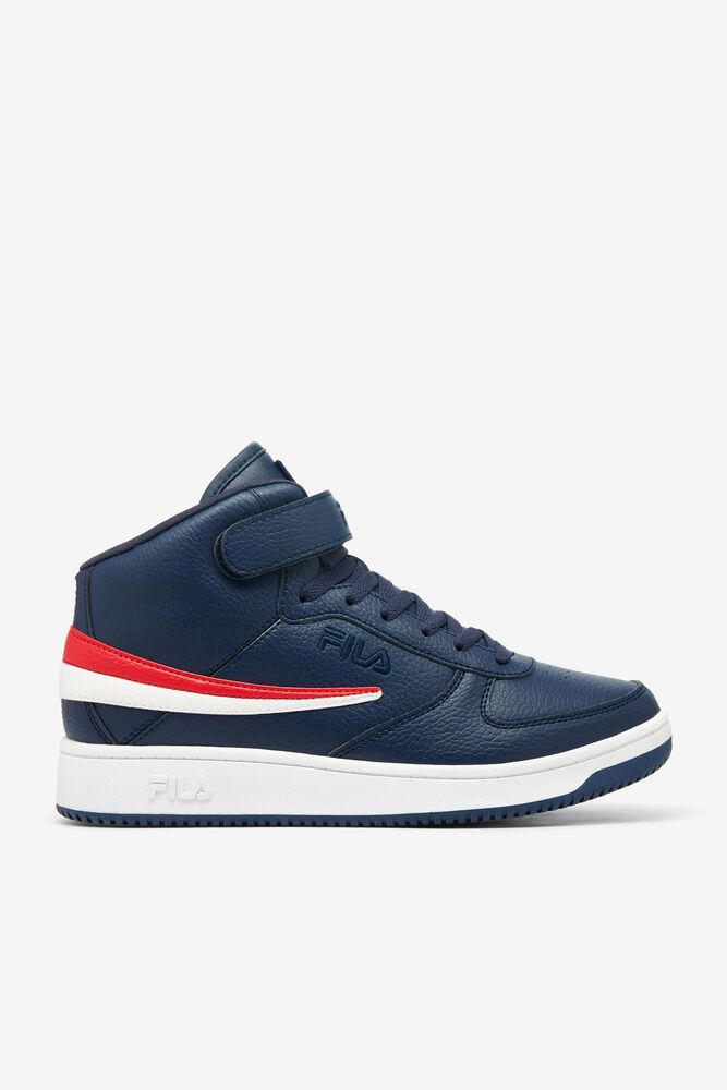 Fila A-high Trainers Navy - Mens - 97123IMLG